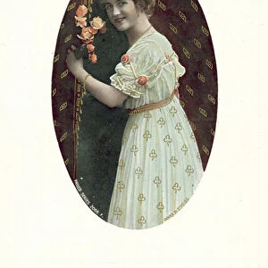 Nina Sevening, English stage actress, singer and comedienne (coloured photo)