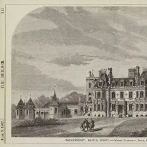 Normanhurst; Battle, Sussex, Messrs Habershon, Brock, and Webb, Architects (engraving)