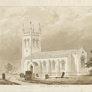 Norton Canes Church: sepia wash drawing, 1836 (drawing)