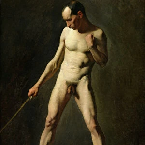 Nude Study (oil on canvas)