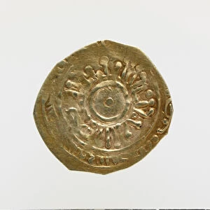 Obverse of the Tari of Amalfi with pseudo-cufic epigraphy (gold)