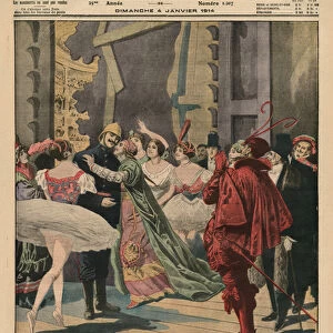 An odd tradition of the 1st January in the Parisian theatres, the Fireman Kiss