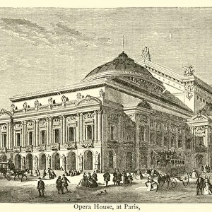 Opera House, at Paris (engraving)