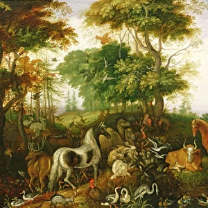 Orpheus Charming the Animals (oil)