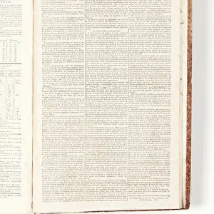 Page from Le Moniteur Universel, 21 June 1815 (newsprint)