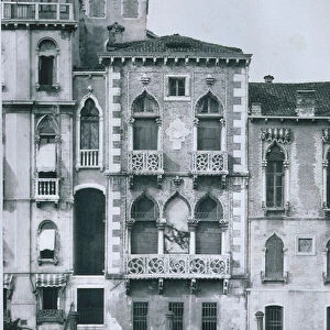 Palazzo Contarini Fasan (b / w photo)