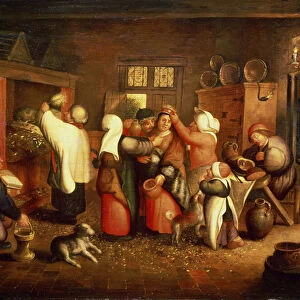 Peasant Wedding (oil on panel)