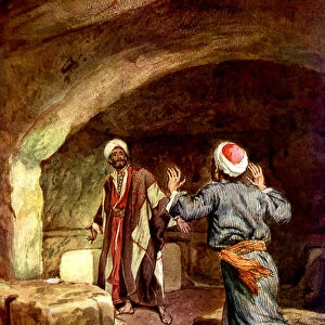 Peter and John hurry to the empty tomb - Bible