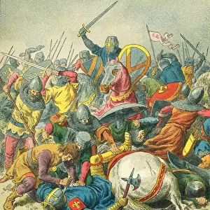 Philip Augustus at the battle of Bouvines