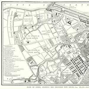 Plan of Leith, showing the Proposed New Docks, 1804 (engraving)