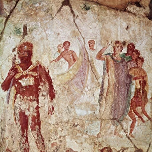 Polyphemus and Aeneas, Pompeii, 1st century BC - 1st century AD (fresco)
