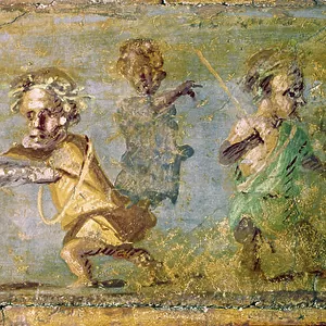 Pompei. The Hunt of the Dwarfs. Fresco. Naples National Museum