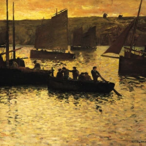 In the Port, 1895 (oil on canvas)