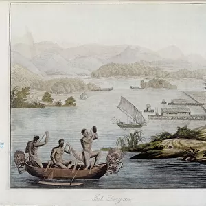 Port Dory (Port-Dory) (Papua New Guinea) - in "The old and modern costume"by Ferrario, ed Milan, 1819-20