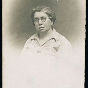 Portrait of Emma Goldman (1869-1940), 1926 (b / w photo)