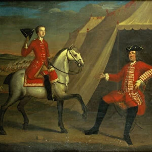 Portrait of an officer, said to be General Wolfe, on horseback