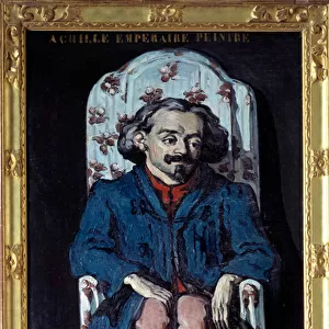 Portrait of the painter Achille Emperaire (1829-1898) Painting by Paul Cezanne (1839-1906