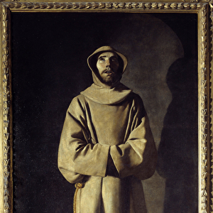 Portrait of Saint Francois of Assisi: The Saint is represented in ecstasy