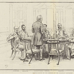 Portrait-Sketch of the Members of the European Conference (litho)