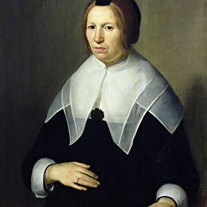 Portrait of a Woman (oil on panel)