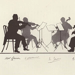 The Pro Arte Quartet (Alphonse Onnou, Laurent Halleux, Germain Prevost, Robert Ms) (litho)