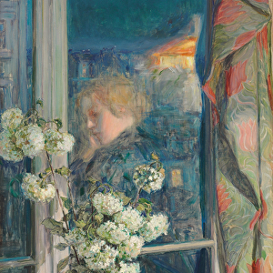 Reflection of an Intimate World, 1894 (pencil and oil on canvas)