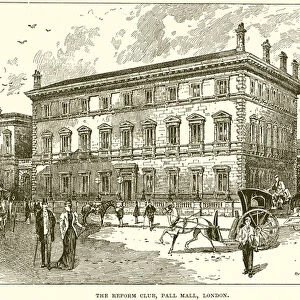 The Reform Club, Pall Mall, London (engraving)