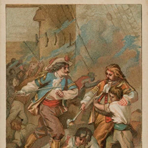 Rene Duguay-Trouin French corsair of Saint Malo (chromolitho)