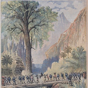 The Resident-General of Madagascar, Charles le Myre de Vilers and French colonists reach the coast