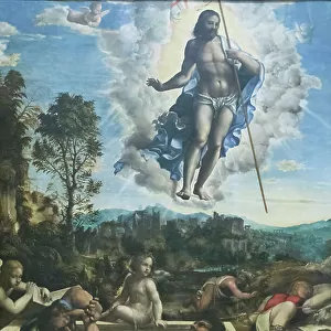 Resurrection of Christ, 1534, Giovanni Antonio Bazzi known as il Sodoma (oil on panel)