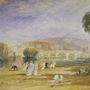 Richmond Hill and Bridge, Surrey, c. 1828-9 (watercolour)