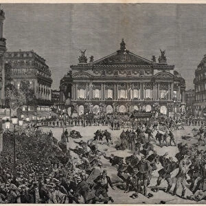 Riots in Paris objecting to the performance of Richard Wagners "