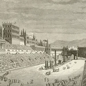 The Roman Amphitheatre and Race Course (engraving)
