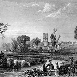 Roman Station at Chipping Hill, Witham, Essex, engraved by William Tombleson, 1832
