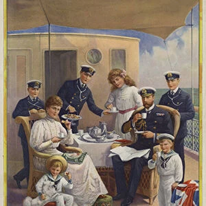 The Royal Family - Pride of the British Empire (colour litho)