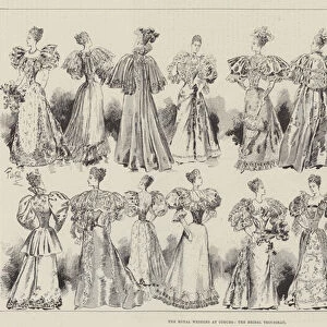 The Royal Wedding at Coburg, the Bridal Trousseau (engraving)