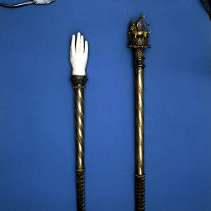 Sceptres used (the hand of justice) for the Coronation of Napoleon, King of Italy, 1804