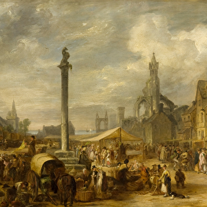 A Scotch Fair, c. 1834 (oil on panel)