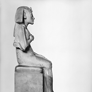 Seated statue of Amenophis IV (Akhenaten), New Kingdom, c