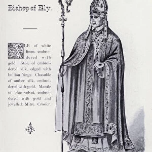 Shakespeares King Richard III: Bishop of Ely (litho)