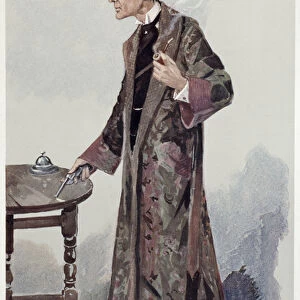Sherlock Holmes, Cartoon from "Vanity Fair"of the Actor William Gillette
