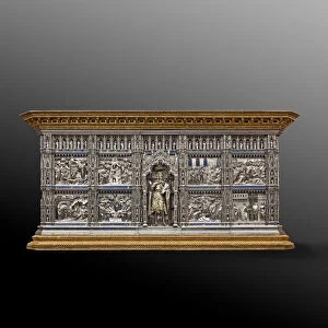 The silver altar of Saint Johns Treasure, front of the altar, 1367-1483