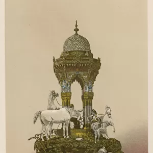 A Silver Table Fountain by Messrss Garrard and Co, London (chromolitho)