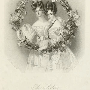 The Sisters, the Marchioness of Abercorn and the Lady Georgiana Russell (engraving)