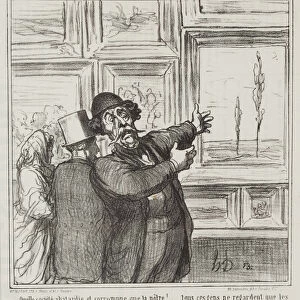 Sketch made at the Salon by Daumier, no. 6: Just look at what a degenerate