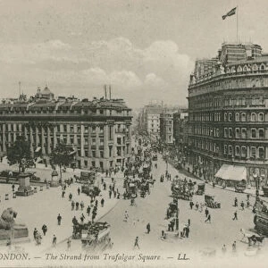 The Strand from Trafalgar Square, London (photo)