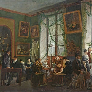 The Studio of Madame Haudebourt-Lescot (oil on canvas)