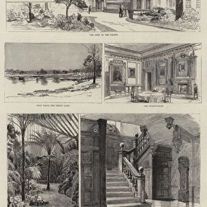 Tatton Park, Knutsford, Cheshire, the Seat of Lord Egerton of Tatton (engraving)
