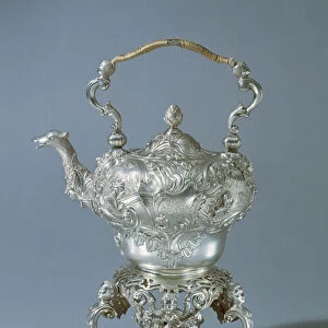 Tea kettle in a high rococo manner by Thomas Whipham, London, 1747-48 (silver)