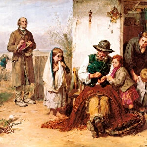 "The poor, the poor mans friend"Painting by Thomas Faed (1826-1900), 1867